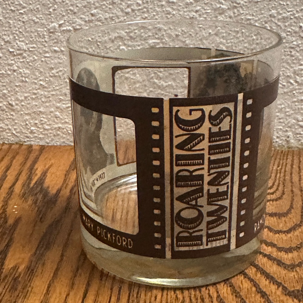 Roaring Twenties Whiskey Lowball  Filmstrip Glass